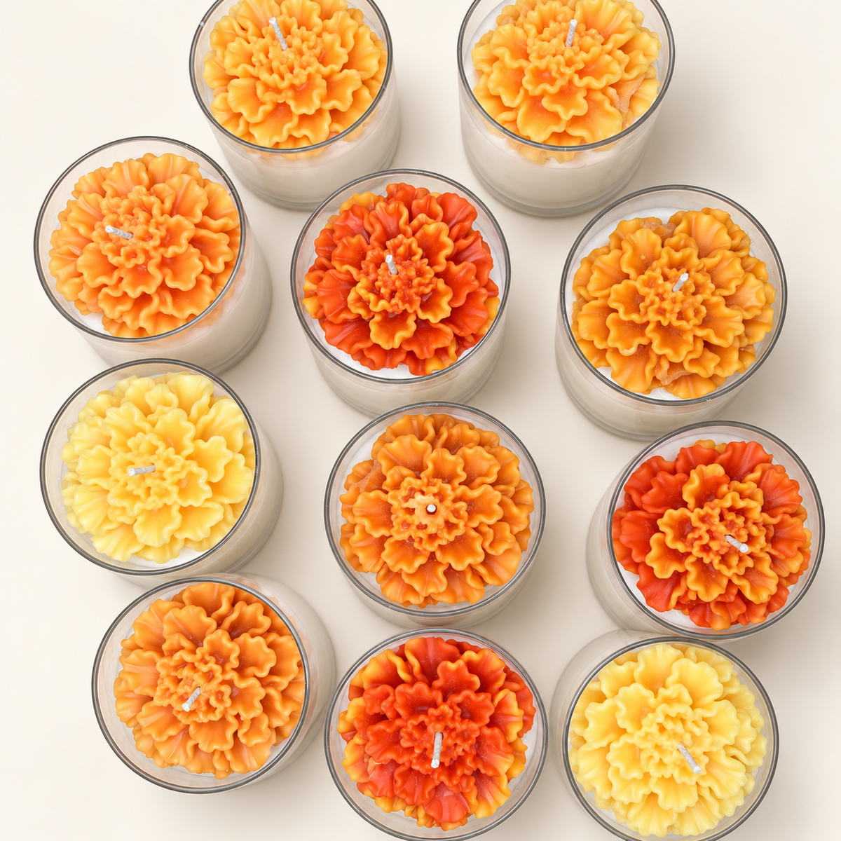 Cempasúchil Sol Candle