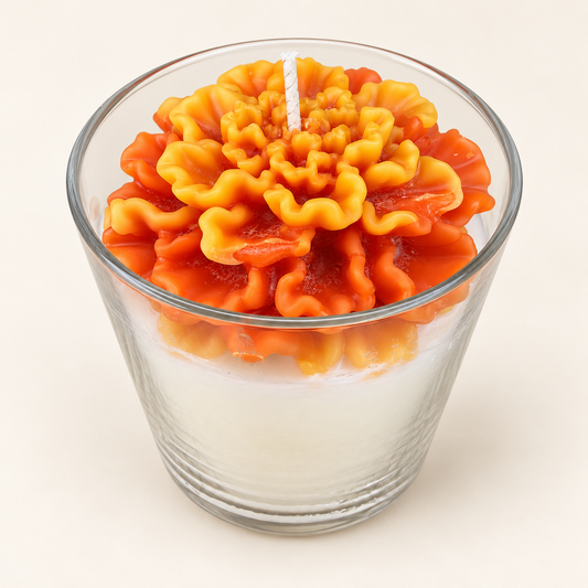 Cempasúchil Sol Candle